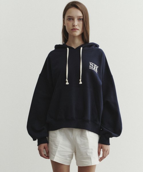 SR LOGO HOODIE - тёмно-синее