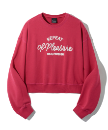 (W) ROP WILD, FOREVER CROP SWEATSHIRT (HOT PINK) [LRSFCTM765M]