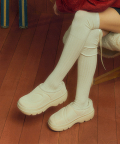 Fuzzy padding clog_Beige