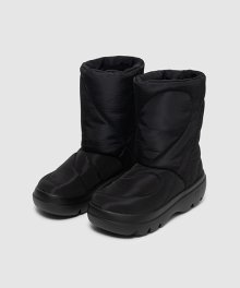 Fuzzy Padding Boots_Black
