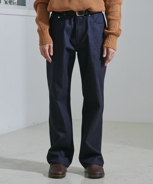 IN#0158 RAW LONE DEEP INDIGO STRAIGHT WIDE