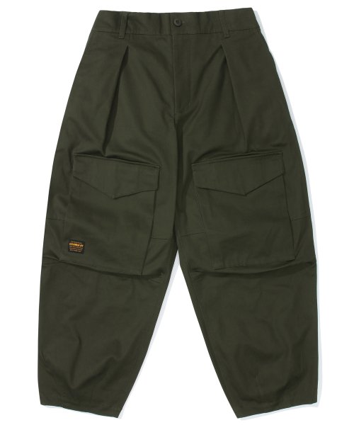 Брюки баллоны M-LABEL FRONT POCKET BALLOON-FIT PANTS Dark Khaki