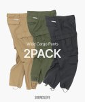 사운즈라이프(SOUNDSLIFE) [PACKAGE] Wide Cargo Pants (Cotton) 3Color