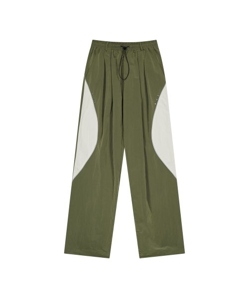 Silk Wave Double Pants_Khaki Cream