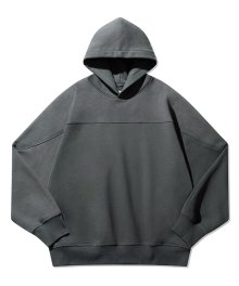 TWO PANEL ATHLETIC HOODIE CHARCOAL