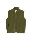 폴라(POLAR) Basic Fleece Vest - Army Green