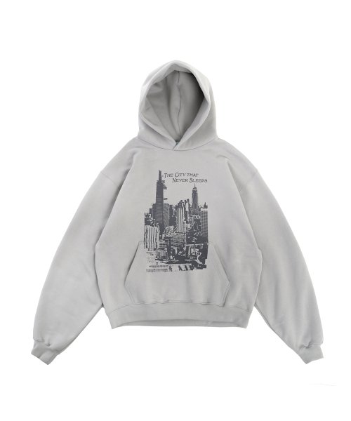 CITY of N.Y HOODIE (GREY)