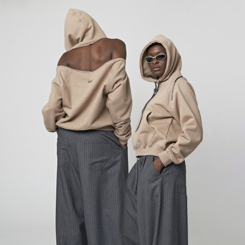 Худи-зипка AW32HL07 — Beige