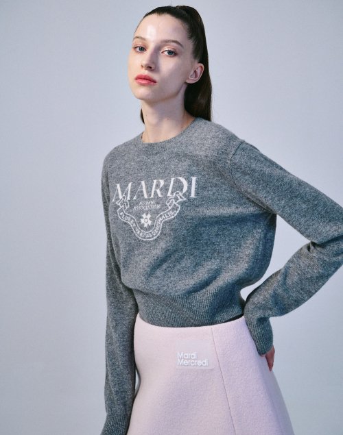 마르디 메크르디(MARDI MERCREDI) CASHMERE CROPPED CREW NECK... 무신사 마르디 메크르디(MARDI MERCREDI)  CASHMERE CROPPED CREW... 
