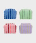 언폴드(UNFOLD) Stripe terry pouch S+L SET (4colors)