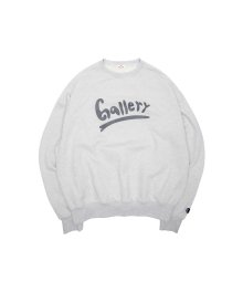 Gallery Wave Logo Graphic Sweatshirt - Light Grey
