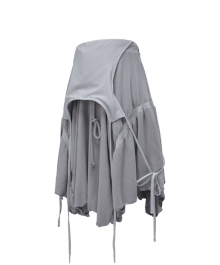 Overall Flare Skirt / Grey