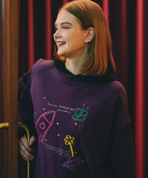 Свитшот Diary, Purple JNMT7689