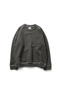 홀리선(HORLISUN) Sugarpine Stitch Raglan Sweatshirt Charcoal