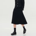 아쿠드(ACUD) Alpaca Tweed Flare Skirt _Black