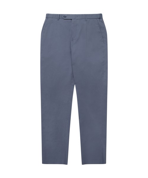 Брюки без защипов на резинке_Greyish Blue