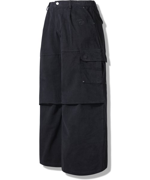 Брюки карго из замши - Black