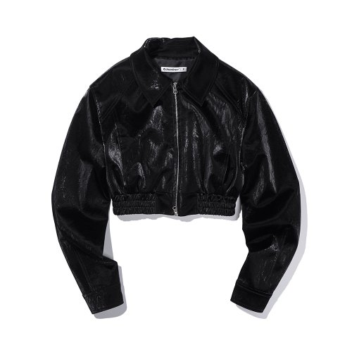 VEGAN LEATHER WOMENS JACKET BLACK