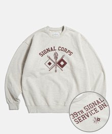 Signal Corps Heavyweight Sweatshirt Oatmeal Grey