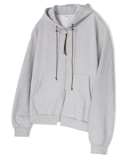 2WAY большой худи на молнии [GREY]