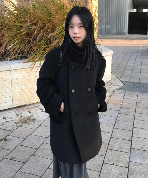 줄리아페페 Classy Peacoat (Black)