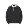 Rugby Polo Knit - Charcoal