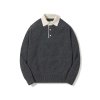 Rugby Polo Knit - Melange Gray