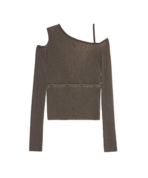 2way off shoulder knit tops clearance