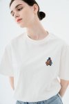 colorful patch T-shirt