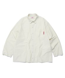 Side Pocket Long Shirt - Off White