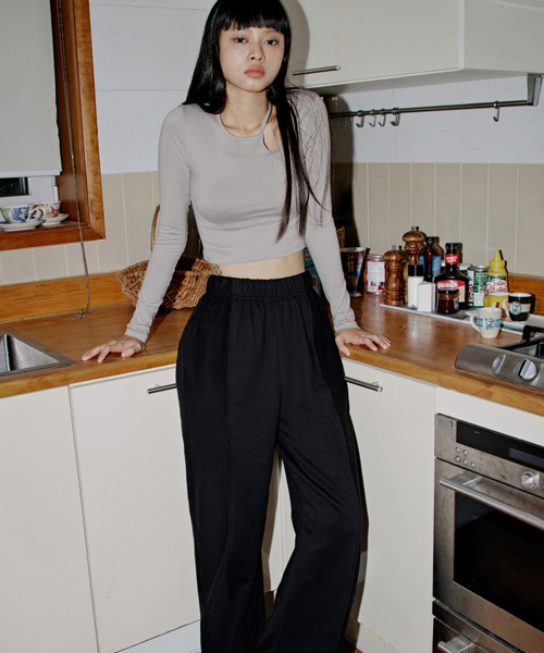 REVERSED DETAIL OVERSIZED SWEATPANTS_T326BT704