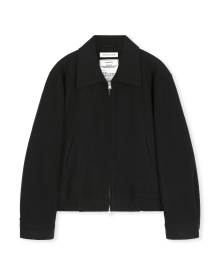 [24FW Ver.]WOOL WIDE COLLAR HARRINGTON JACKET BLACK