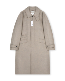 OVERSIZED CASHMERE BALMACAAN COAT MELANGE OATMEAL