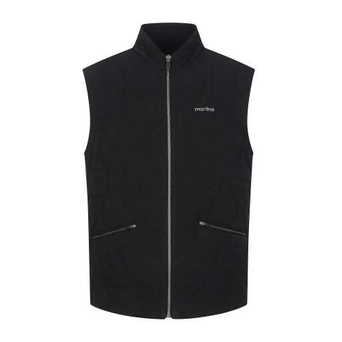 Quilting Padding Woven Vest_Black (Men)