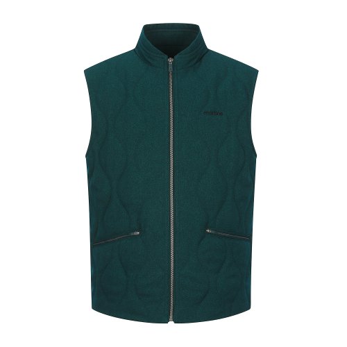 Quilting Padding Woven Vest_D/Khaki (Men)