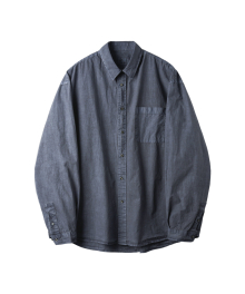 Sponge Dyeing Shirt Navy