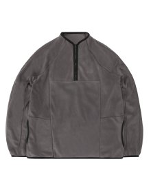 Fleece Quarter Zip Pullover - Light Brown