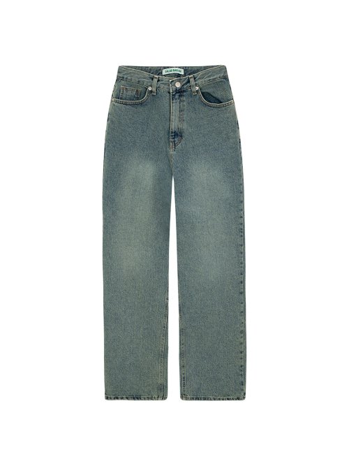 Normal Semi Wide Denim Jeans_vintage blue