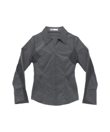 Airy Double Snap Shirt / Charcoal