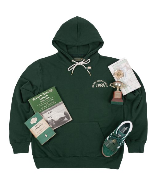 1960 B.R.G Logo Leisure Hoodie(Unisex) - Green