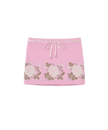 Angora Micro Skirt Pink