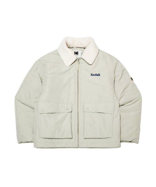 Пуховик-рубашка Essential из флиса BEIGE