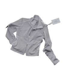 Epaulet Jersey Jacket / Grey