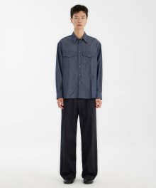 Wide Chino Pants - Black