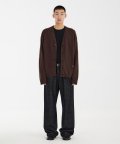 Emblem Cardigan - Brown