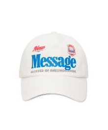 MESSAGE BALL CAP WHITE (AM2DFUAB23A)