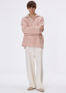 Mohair chenille collared pullover_Serenade