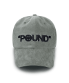 POUND Bold Logo 6-Panel Cap_Grey