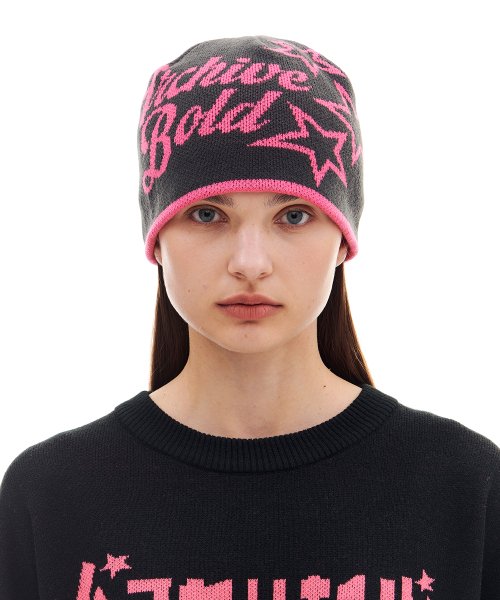 아카이브 볼드(ARCHIVE BOLD) AB STAR BEANIE (CHARCOAL