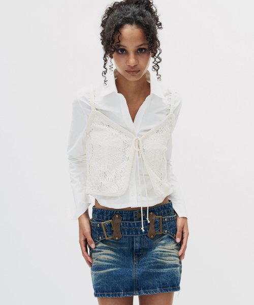 CROCHET LACE VEST